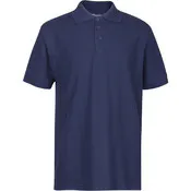 Men's Polo Shirts - Navy, Size Large
