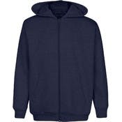 Youth Zippered Hoodies - Navy, Size 14/16