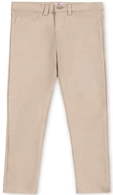 Girls Ponte Knit Pants - Size 8, Khaki