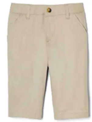 Girls Skinny Stretch Shorts - Size 4, Khaki
