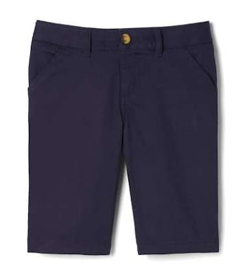 Girls Skinny Stretch Shorts - Size 5, Navy