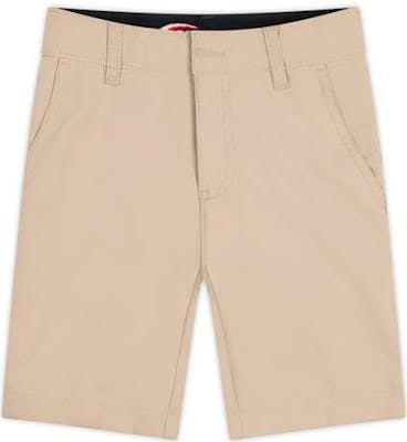 Girls Flat Front Shorts - Size 20, Khaki