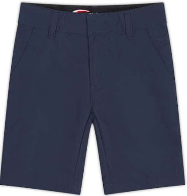 Girls Flat Front Shorts - Size 14, Navy