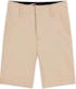 Boys Flat Front Shorts - Size 12, Khaki