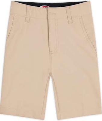 Boys Flat Front Shorts - Size 18, Khaki