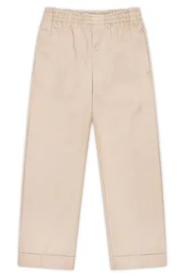 Unisex Pull On Pants - Size 6, Khaki