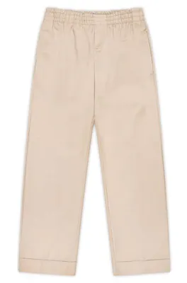 Unisex Pull On Pants - Size 12, Khaki