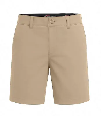 Boys Flat Front Husky Shorts - Size 18H, Khaki