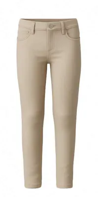 Girls Ponte Knit Pants - Size 5, Khaki