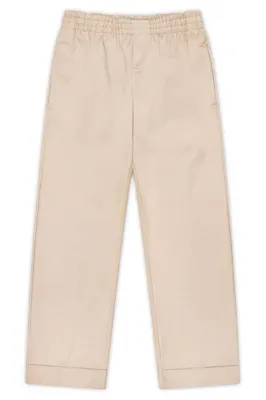 Unisex Pull-On Husky Pants - Size 12H, Khaki