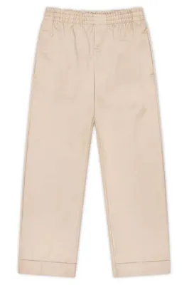 Unisex Pull On Husky Pants - Size 14H, Khaki