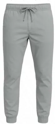 Men's Stretch Twill Joggers -Gray, Size XL