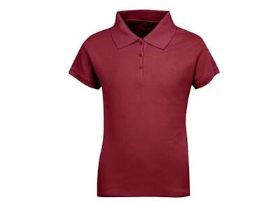 Premium Burgundy Girls' Polo Shirts - Size 14/16 (L)