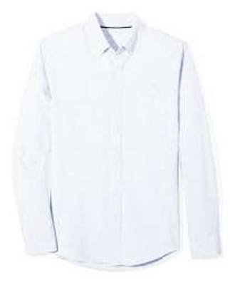 Boys' LS Oxford Shirts - White, Large