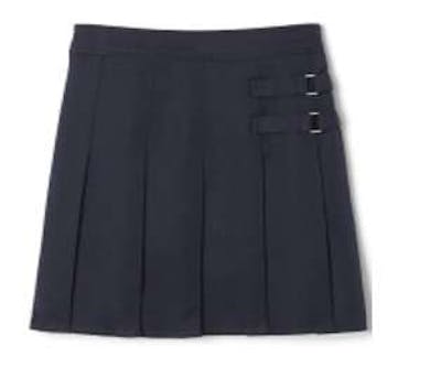 Girls' Pleated Skorts - Navy, Size 4