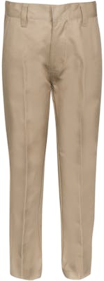 Boys' Uniform Pants - Khaki, Size 6, Double Layer Knee