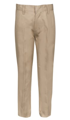 Boys' Uniform Pants - Khaki, Size 7, Double Layer Knee