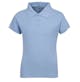 Juniors' Polo Uniform Shirts - Light Blue, Size Medium