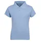 Juniors' Polo Uniform Shirts - Light Blue, Size XL