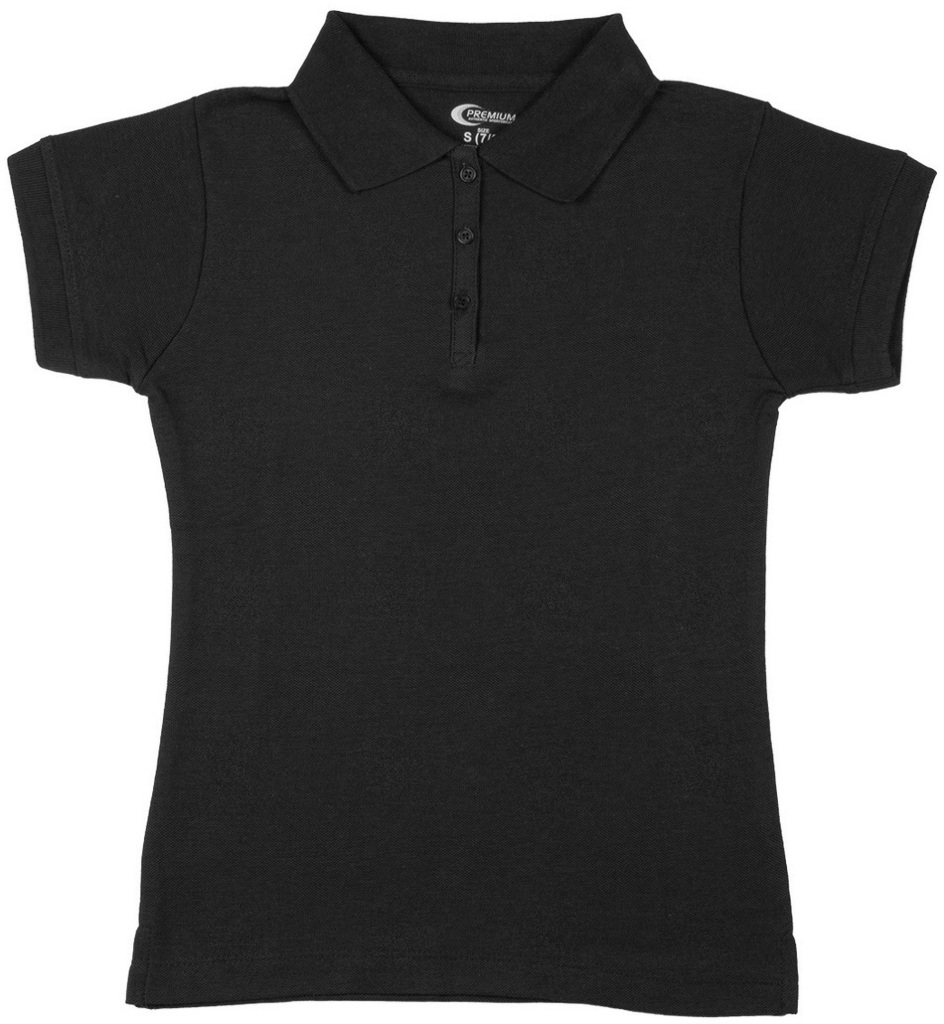 girls black polo shirts