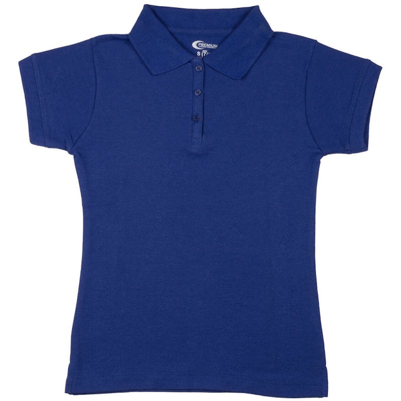 Premium Royal Blue Girls' Polo Shirts - Size 14/16 (L)