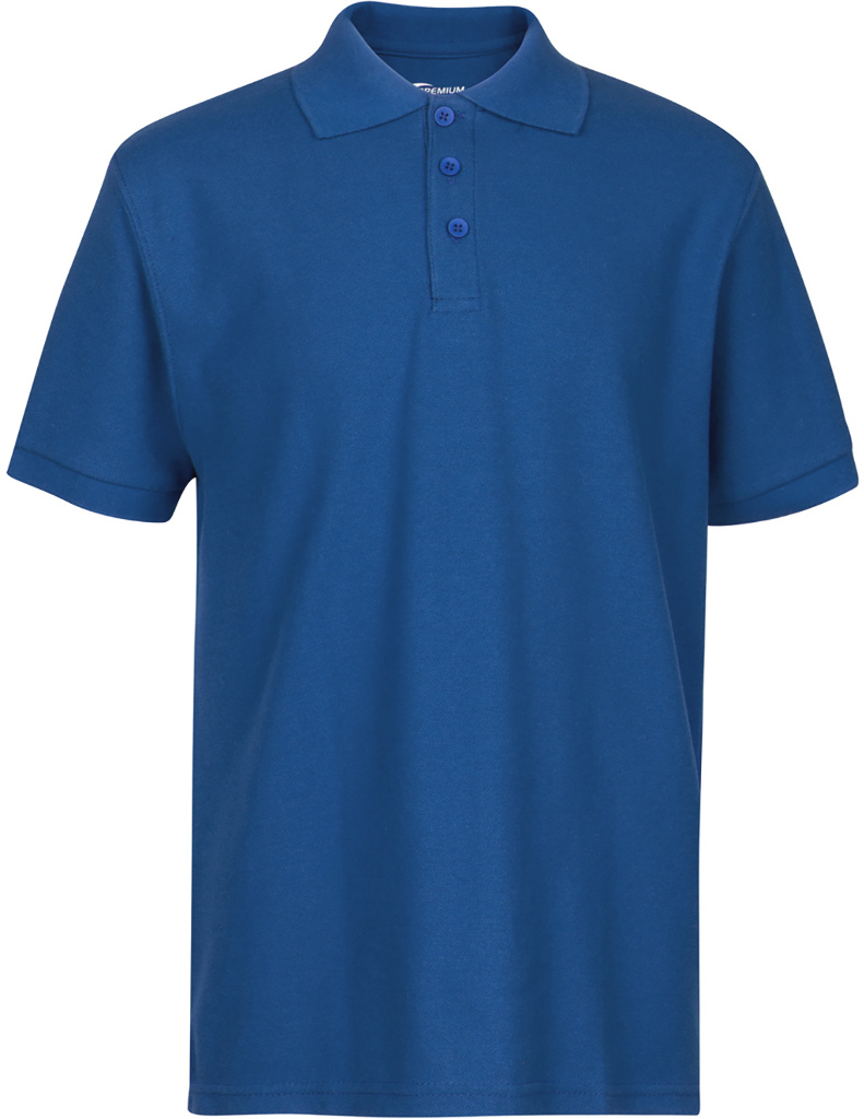 royal blue polo shirt school uniform