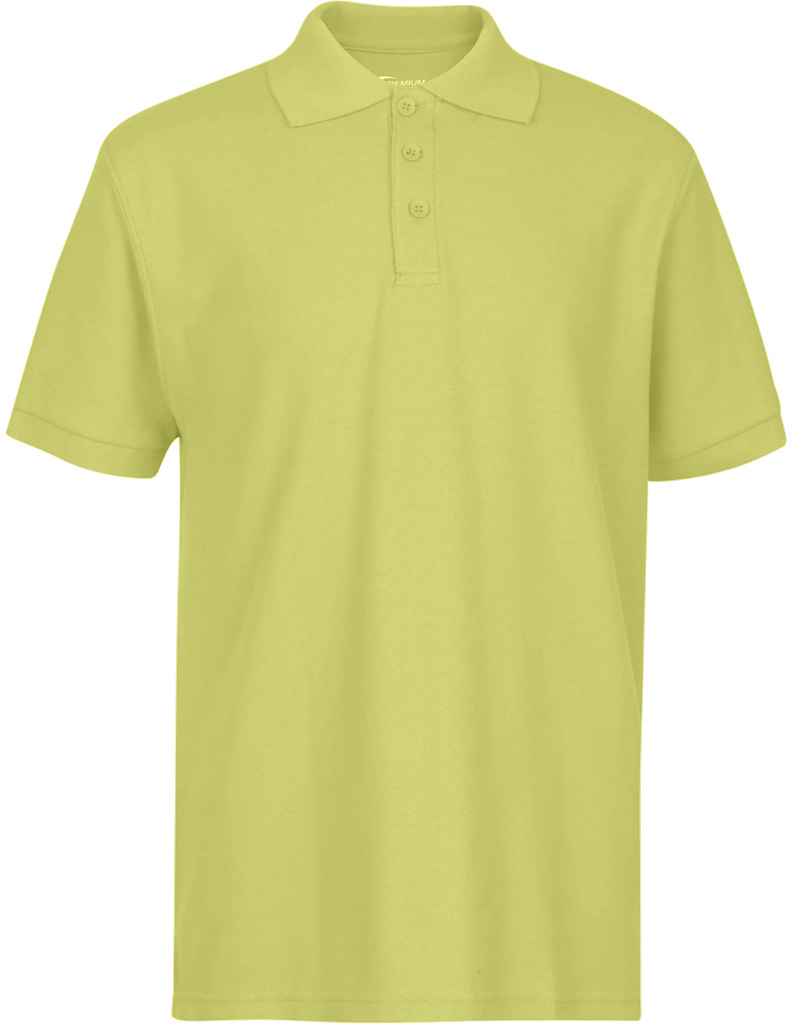 Wholesale Youth Polo Uniform Shirts, Yellow, Medium - DollarDays