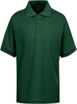 Youth Polo Shirts - Hunter Green, Size 14/16 (L)