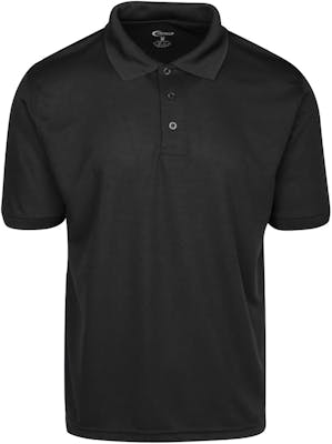 Men's Polo Shirts - Black, Small, Moisture Wicking