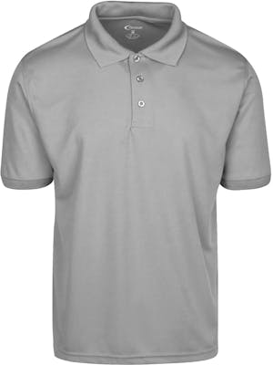 Men's Polo Shirts - Grey, Medium, Moisture Wicking