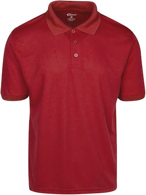 Men's Polo Shirts - Red, XL, Moisture Wicking