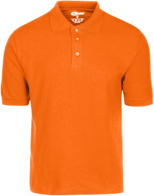 Men's Polo Shirts - Orange, Size Small