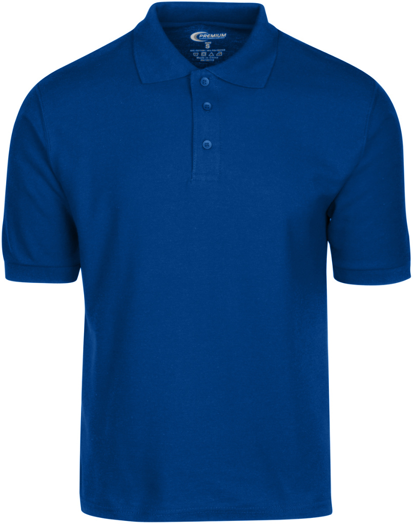 Wholesale Men's Polo Shirt, Royal Blue, Small - DollarDays