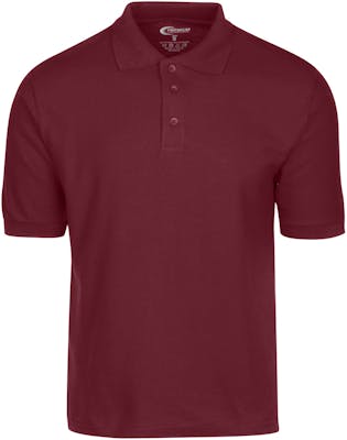 Men's Polo Shirts - Burgundy, Size Medium