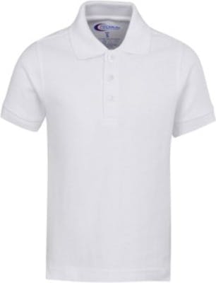 Men's Polo Shirts - White, Size Large