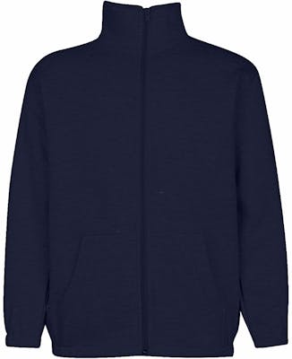 Youth Mock Neck Zippered Sweatshirts - Navy, Size 14/16 (L)