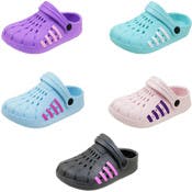 Toddler Girls' Clogs - Assorted, Size 5-10, Age 1-3 Years