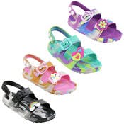 Toddler Girls' Marble Double Strap Sandals - 4 Colors, Sizes 5-10
