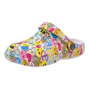 Girls' Emoticon Clogs - Size 5-10, Age 1-3 Years