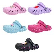 Girls' Stripe Clogs - Assorted, Size 5-10, 1-3 Years
