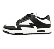Men's Court Sneakers - Black & White, Size 6-10