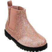 Girls' Chelsea Boots - 11-4, Pink Sparkle, Ankle