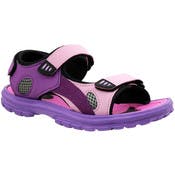 Women's Active Sandals - Purple with Pink, Sizes 6-11