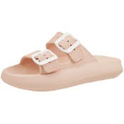 Women's Cloud Double Strap Sandals - S-L, Mauve