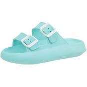 Women's Cloud Double Strap Sandals - S-L, Seafoam