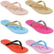 Women's Embossed Sandals - Size 6-10, Assorted