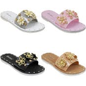 Women's Floral Slides - Assorted, Size 5-9