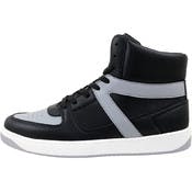 Men's High Top Sneakers - Black/Gray, Sizes 7-12