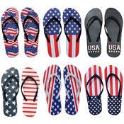 Men's USA Flip Flops - Size 7-12, Assorted