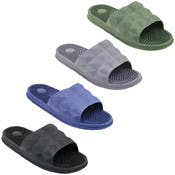 Men's Massage Slides - 4 Colors, Sizes 7-12